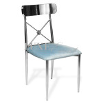 Venice Dining Chair Silver Chrome