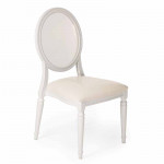 Acrylic Back Pop Chair White