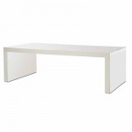 Waterfall Dining Table White 