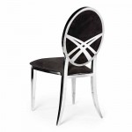 Hollywood Dining Chair Deco Silver