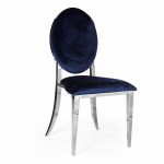 Hollywood Dining Chair Deco Silver