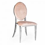 Hollywood Dining Chair Rose Silver