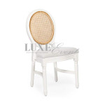 Alice Chair White Lightwood Cane Back