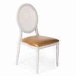 Acrylic Back Pop Chair White