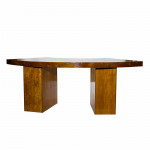 Wood Serpentine Table