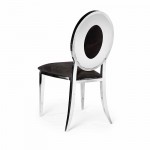 Hollywood Dining Chair Donut Silver