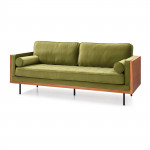 Amberson Velvet Wood Sofa