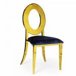 Hollywood Dining Chair O Back Solid Gold