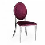 Hollywood Dining Chair Deco Silver