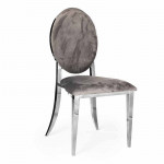 Hollywood Dining Chair Deco Silver