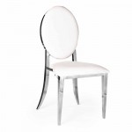 Hollywood Dining Chair Donut Silver