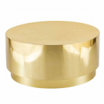 Drum Coffee Table Gold
