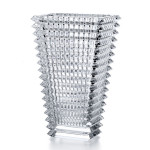 Crystal Cut Rectangular Vase