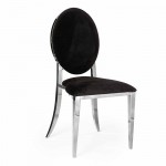 Hollywood Dining Chair Donut Silver