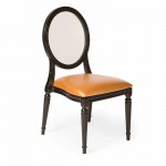 Acrylic Back Pop Chair Black