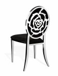 Hollywood Dining Chair Rose Silver