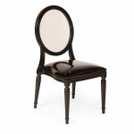 Acrylic Back Pop Chair Black