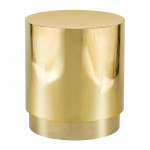 Drum Side Table Gold