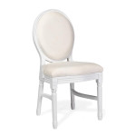 Alice Chair White Wood Frame