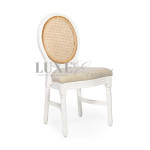 Alice Chair White Lightwood Cane Back