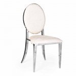 Hollywood Dining Chair Donut Silver