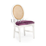 Alice Chair White Lightwood Cane Back